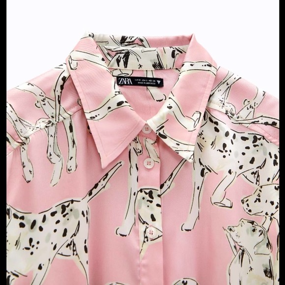 ZARA DALMATIAN DOG PRINTED LONG SHIRT - Picture 9 of 13